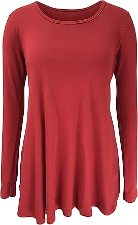 red long sleeve tunic
