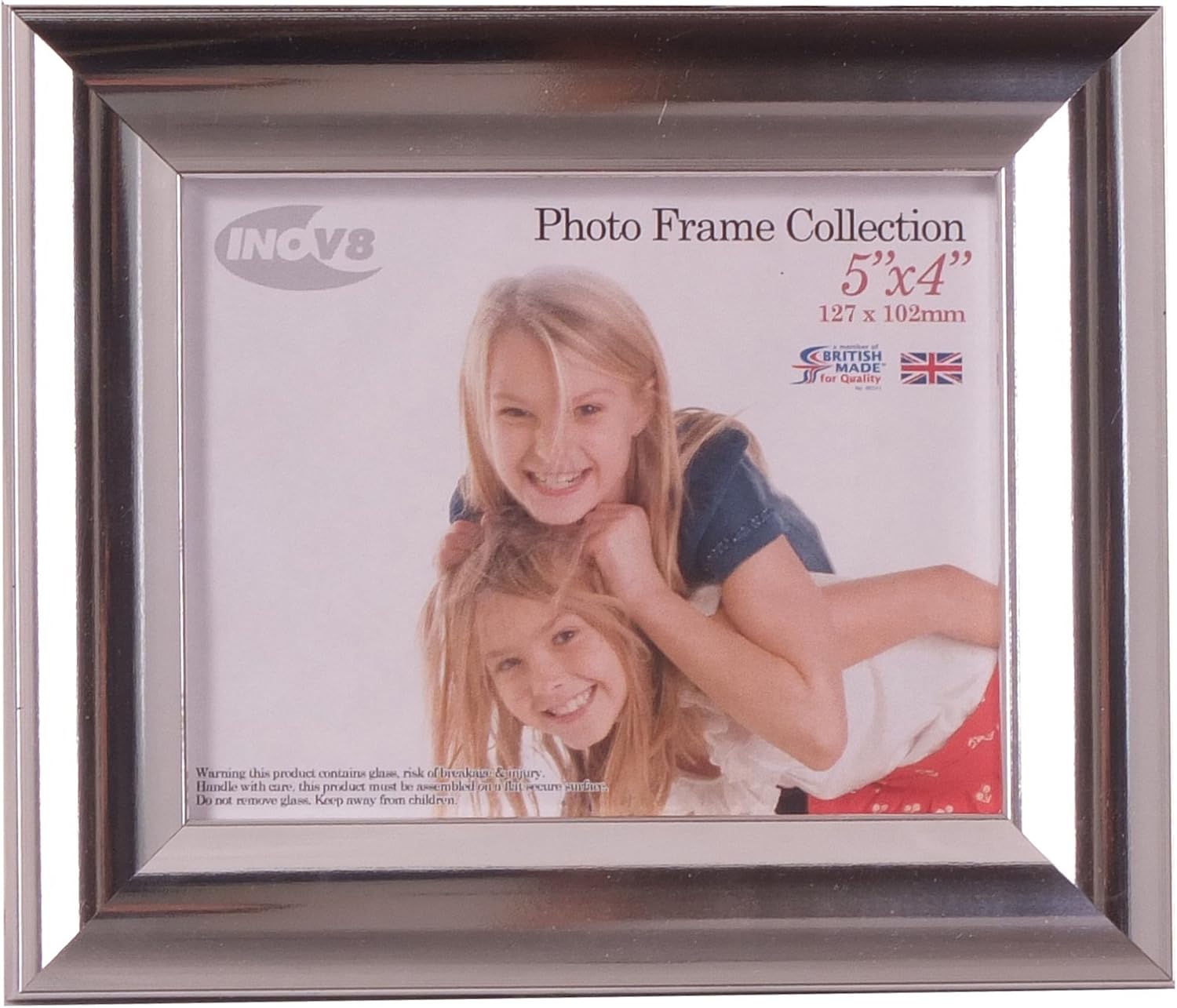 Inov8 british made traditional picturephoto frame 5x4inch pack of 2