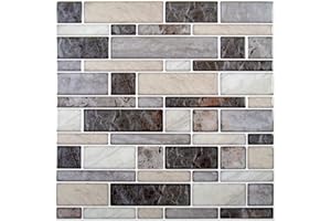Truu Design Self-Adhesive Peel and Stick Wall Tiles for Walls, Kitchen Backsplash, and Bathroom