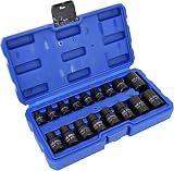 US PRO Impact E Star Sockets 3/8 and 1/2 Drive Set E5 to E24 17pc view 4