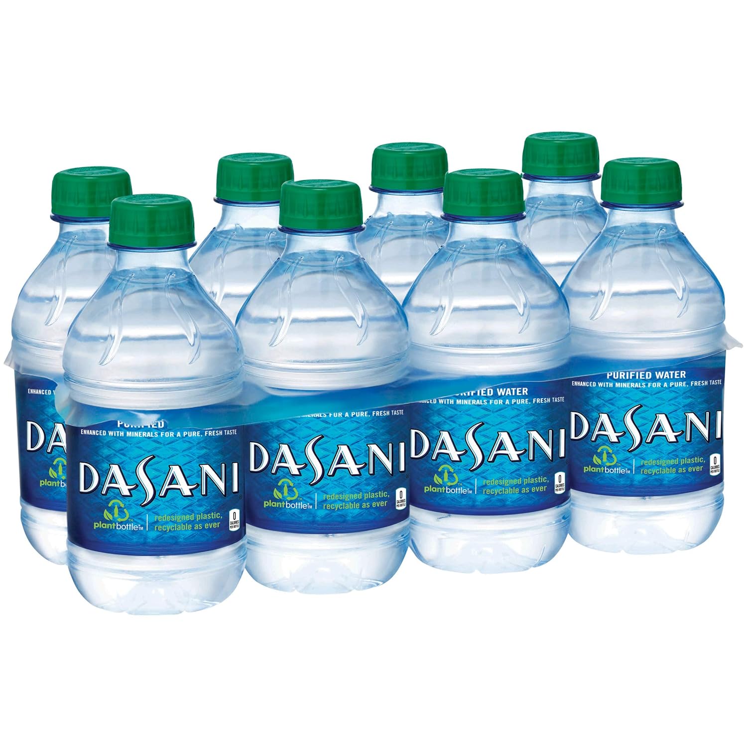 Dasani Purified Water Bottles Enhanced With Minerals 12 Fl Oz 8 Pack