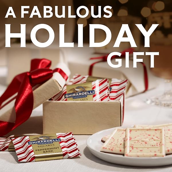 GHIRARDELLI PEPPERMINT BARK SNOWMEN – LIMITED EDITION HOLIDAY CHOCOLATE CANDY FEATURING LAYERS OF RICH CHOCOLATE LAYERS WITH FESTIVE PEPPERMINT FLAVOR, 5.7 OZ BAG