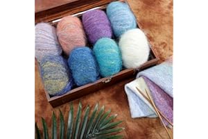 Alpaca Merino Wool Yarn Set of 3 Skeins Worsted Weight - Sourced Directly from Peru - Heavenly Soft and Perfect for Knitting 