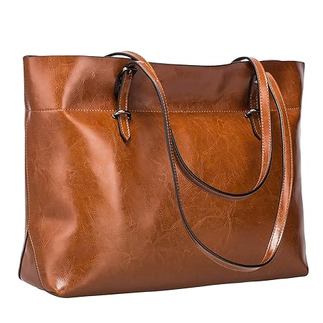 Leather Laptop Tote