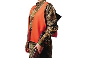 Hunters Specialties Safety Vest - Blaze Orange High Visibility Vest for Hunting, Adult/Youth Sizes