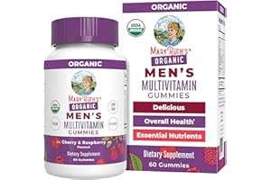 MaryRuth Organics Mens Vitamin Gummy | USDA | Vegan | Daily Multivitamins for Immune Support | Non-GMO | Gluten Free | 60 Count