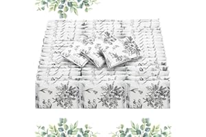 Glenmal 100 Pack Mini Tissue Pack Bulk Pocket Tissues 3 Ply Individual Cleansing Facial Accessories Travel Size for Purse, Car, Guests Baby Shower Wedding Party Favors(Floral)