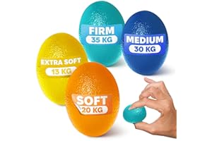 SVICHOCHKA 4 Pcs Squeeze Balls for Hand Therapy - 4 Resistance Levels Hand Exercise Balls for Arthritis, Pleasant to Touch & Lightweight - Physical Therapy Ball for Recovery, Stress Relief, Grip Strength, Focus
