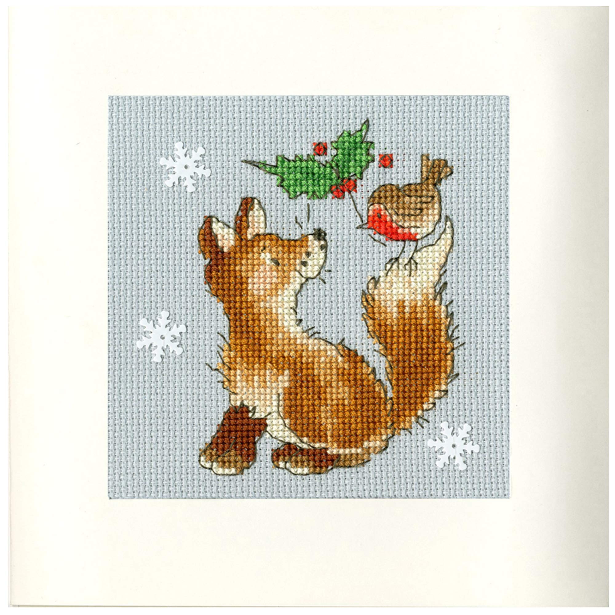 Bothy Threads Cross Stitch Card Kit - Christmas Friends