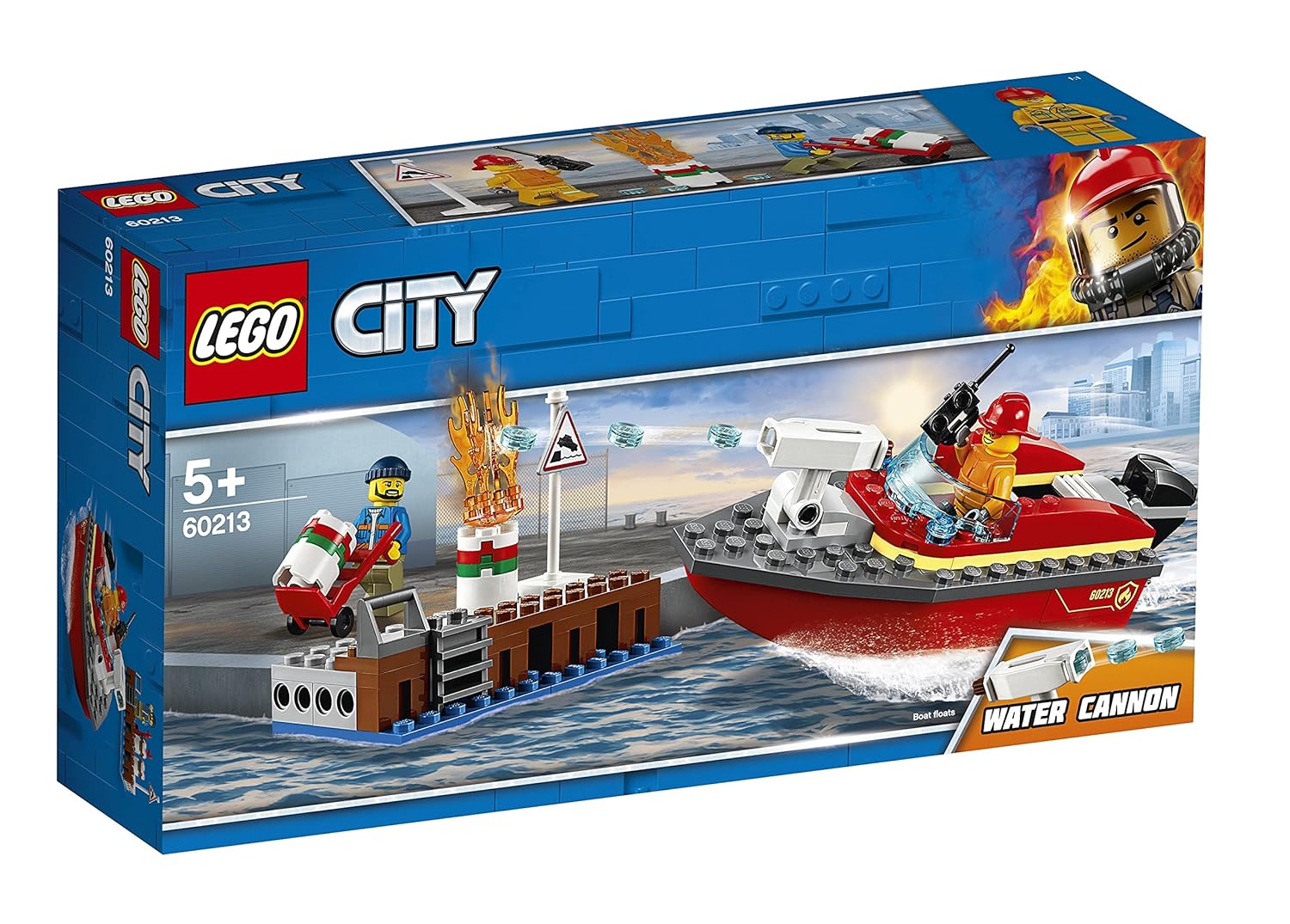 Buy LEGO City Fire Dock Side Fire Boat 