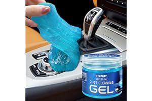 FiveJoy Car Cleaning Gel, 200g Car Cleaning Putty for Detailing Interior Cleaner, Dust Cleaning Slime for Cars, Keyboards & Electronics – Reusable Odorless Car Cleaning Supplies, Blue, 1 Pack 7oz