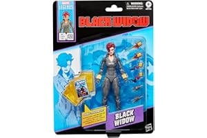 Marvel Legends Series Black Widow, Uncanny X-Men #268 (1990) and Avengers Comics-Inspired 6-Inch Scale Action Figure with Character-Sized Comic Accessory