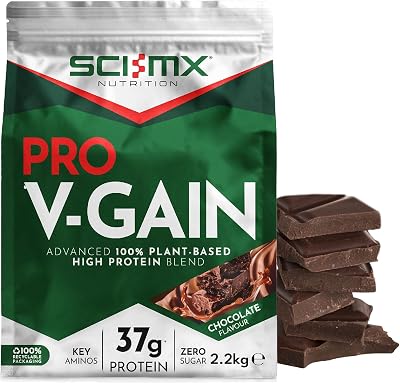 SCI-MX PRO V-GAIN 2.2kg Chocolate Soy Protein Isolate 37g/serving