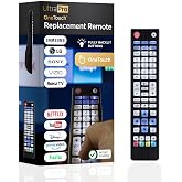 UltraPro Backlit OneTouch Universal Remote Control, Replacement TV Remote | Samsung, LG TV Remote, Vizio, Sony, Roku and More, Easiest Setup Ever U.S. Based Support 80830