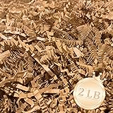 Zankubom 2 LB Brown Kraft Crinkle Cut Paper Shred