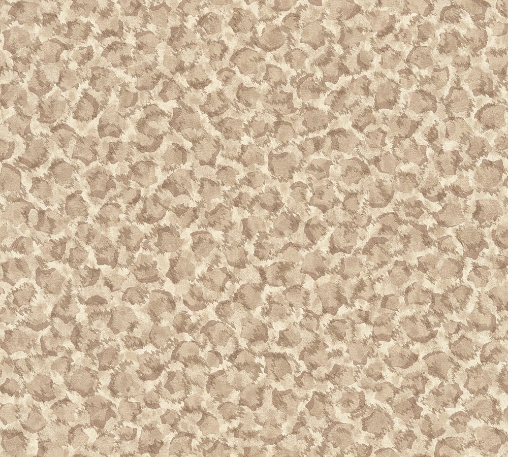 Leopard Print Wallpaper Versace 3 Non-Woven Wallpaper 10.05 m x 0.70 m Beige White Made in Germany 349021 34902-1
