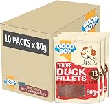Good Boy Duck Fillets Natural Dog Treats Bulk Box 10 x 80g Low Fat view 1