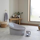 Shnuggle Bath Rinse Cup Taupe Baby Shampoo Rinsing Jug Soft Rim view 8
