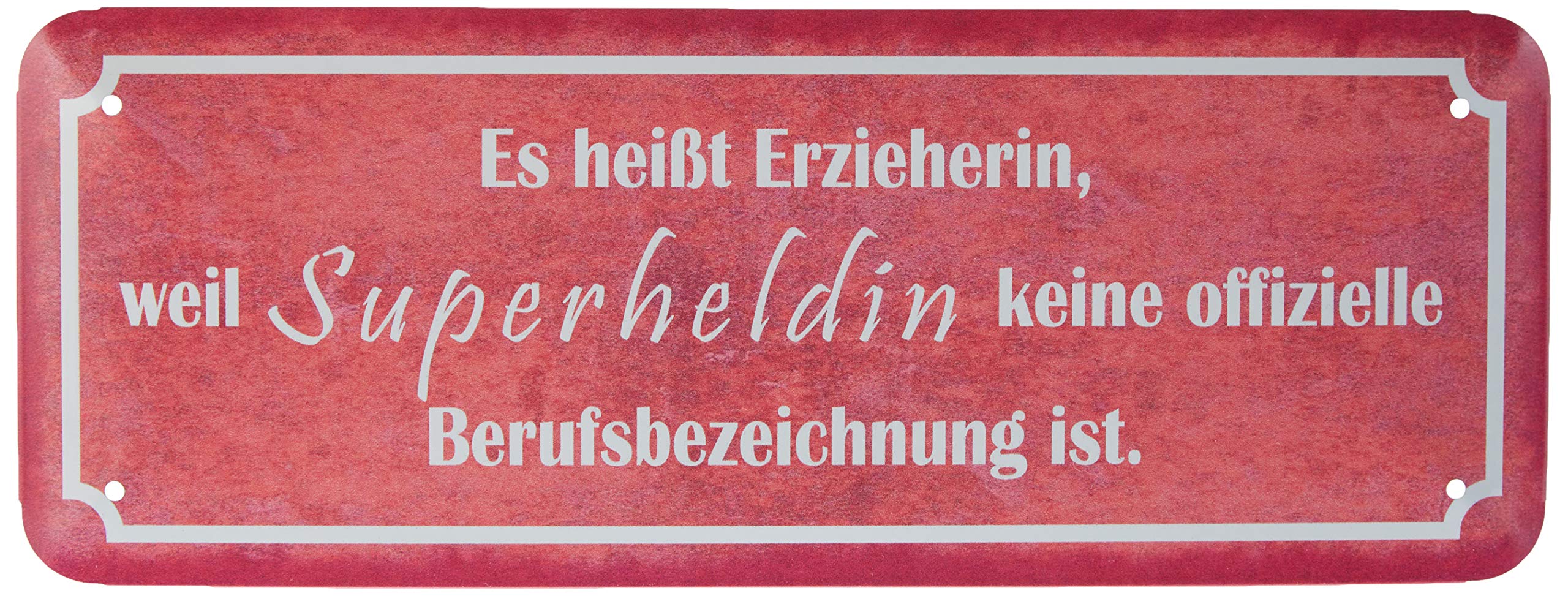 Schatzmix Tin-Plate Sign, Sheet metal, Multicoloured, 27x10 cm