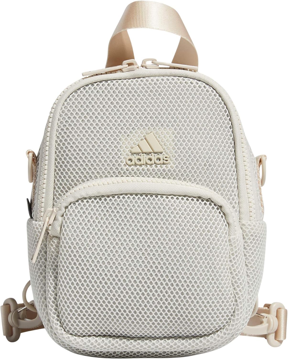adidas Women's Airmesh Convertible Mini BackpackCrossbody Bag, Alumina