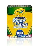 Crayola Super Tips Marker Set (100ct), Fine Point