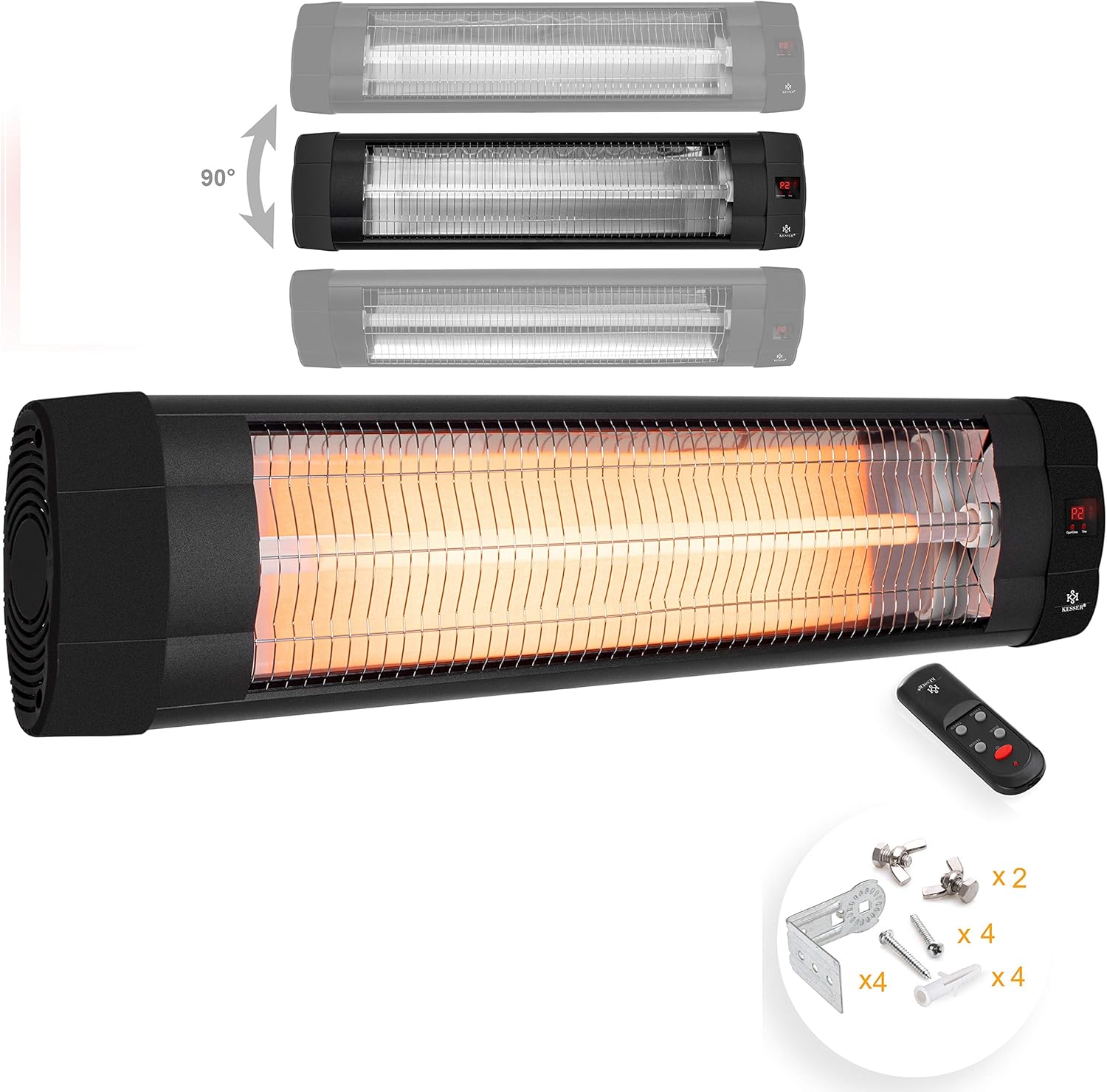 kesser infrarot heizstrahler 2500w