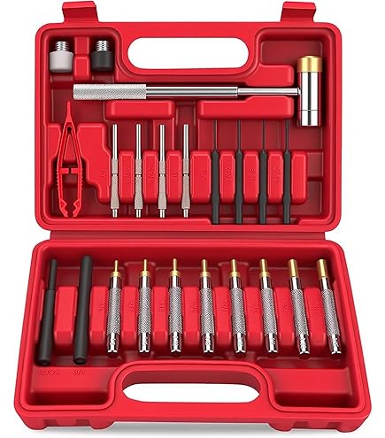 ま る Mitutoyo 985-118 Drive Pin Punch Set, X-Large, 8