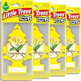 LITTLE TREES Car Air Freshener | Hanging Tree Provides Long Lasting Scent for Auto and Home | 24 Air Fresheners |Vanillaroma