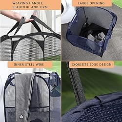 BENJUNC 2 Laundry Baskets, pop-up Laundry