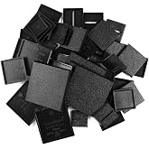 Evemodel Mixed Different Sizes Square Rectangle Bases for Wargames Tabletop (50pcs-Square Bases)