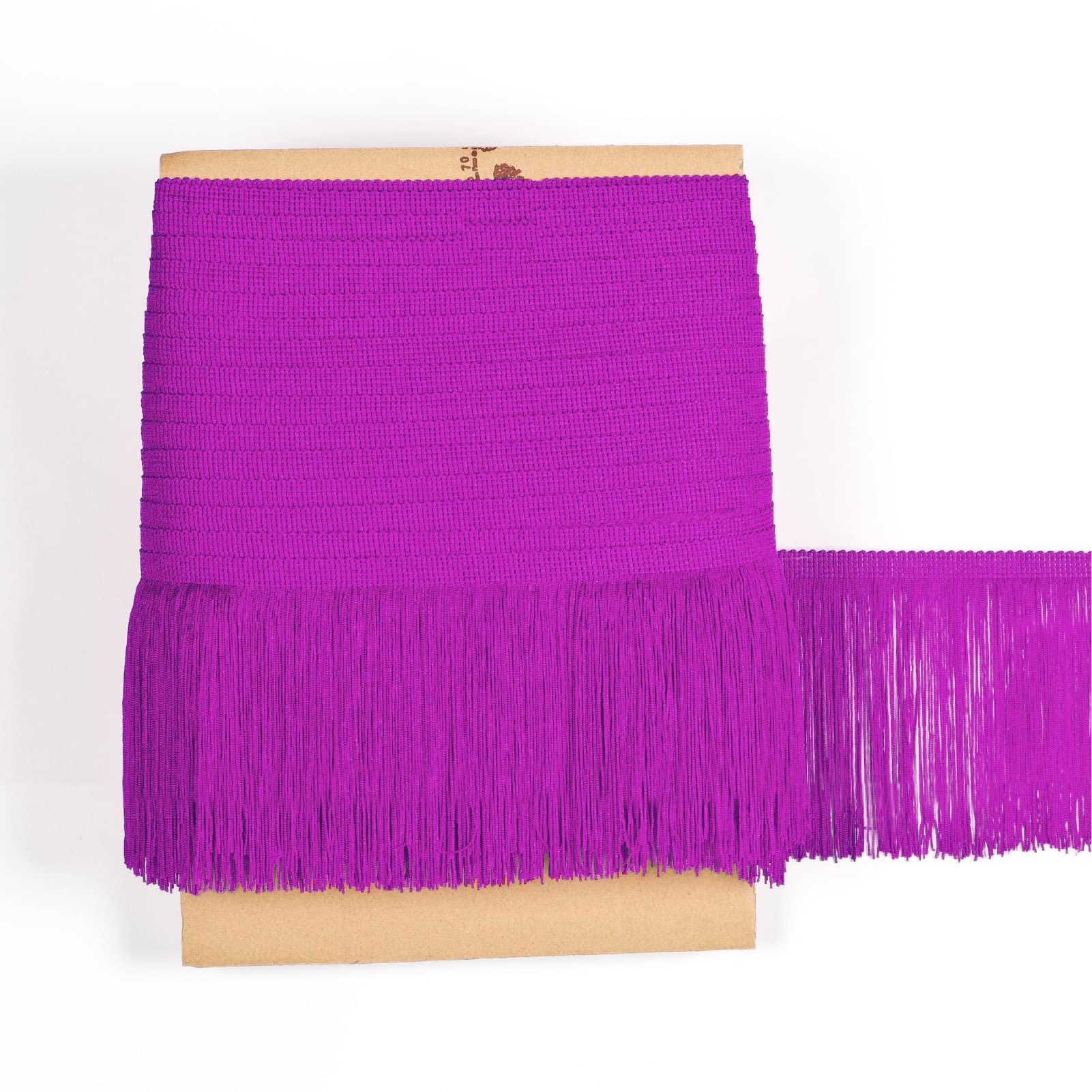 TEXTEX = Cuquillo Fringe for Sewing Flamenco and Sevillana. Composition Rayon 100%. Length of 15 cm. 5m Pieces. (Purple)