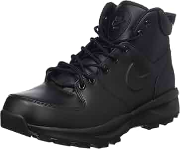 nike manoa leather men's boots black
