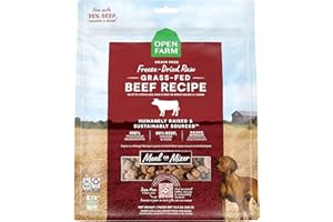 Open Farm Freeze Dried Raw Dog Food, Humanely Raised Meat Recipe with Non-GMO Superfoods and No Artificial Flavors or Preserv