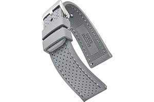 STUNNING SELECTION ALPINE Sporty Premium Soft Silicone Adjustable Watch Band - Replacement Rubber Watch Bands for Women & Men - Waterproof Quick Release Watch Straps - Compatible with Regular & Smart Watch Bands