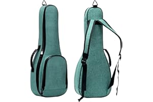DEVISEV Deviser ukulele case Backpack 12MM Thick Padding ABS Handles ukele case 23/24 Inch Concert ukulele gig bag with picks Sea Blue