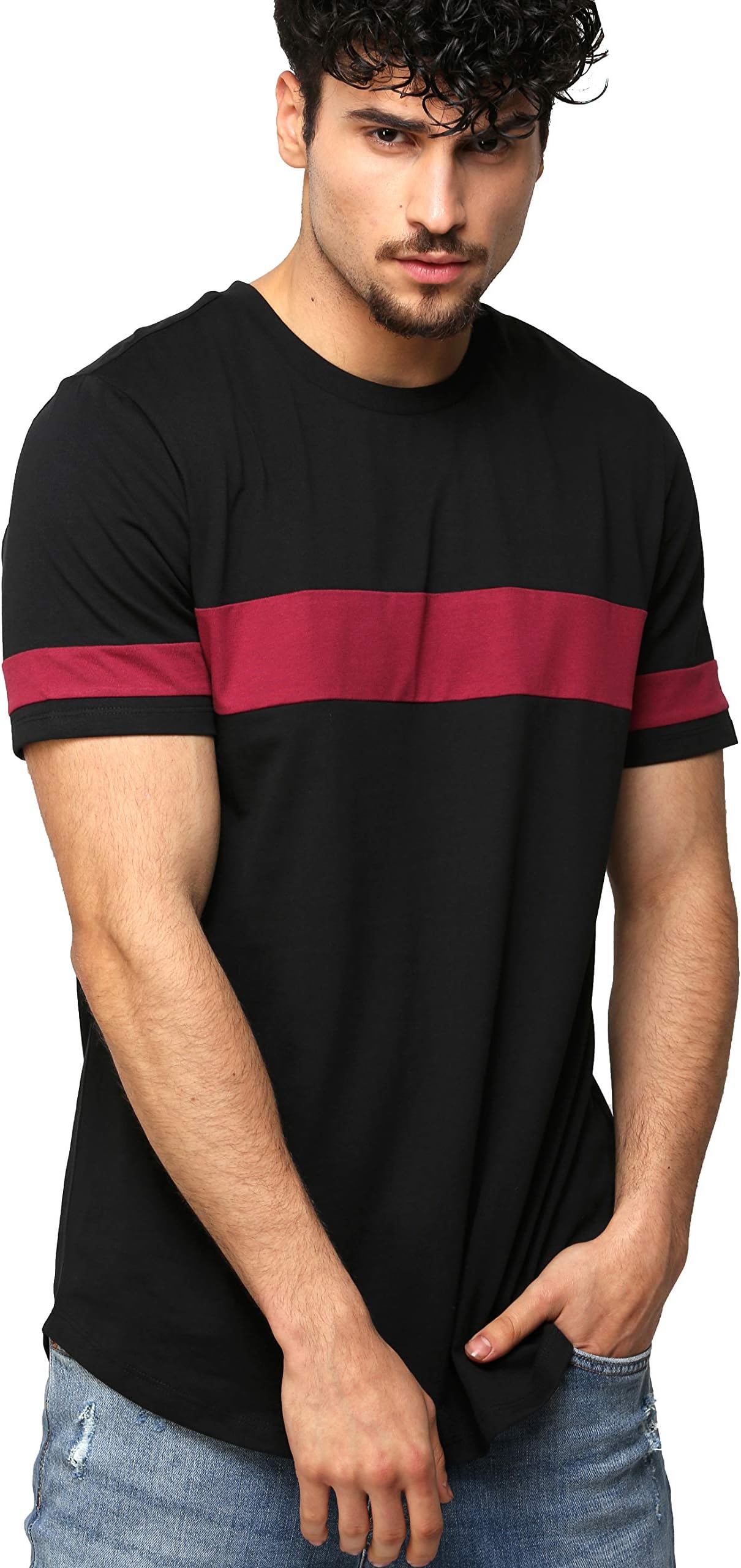 Men's Cotton T Shirt-(Amt1072-P_White)