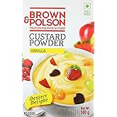 Brown Polson Brown &amp; Polson, Custard Powder (Vanilla), 500 Grams(Gm)