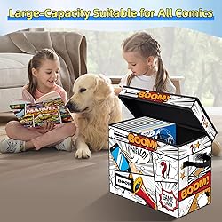 YNSZAS Comic Book Storage, Comic Book Box, 15.8" X