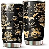 Kozmoz Inspire Basgiath Gifts - War College Tumbler - Fourth Dragon Rider Book Mug - Fantasy Bookworm Cup - Dragon Wing 20 Oz Tumbler - Wing Gifts For Book Lovers on Christmas, Birthday