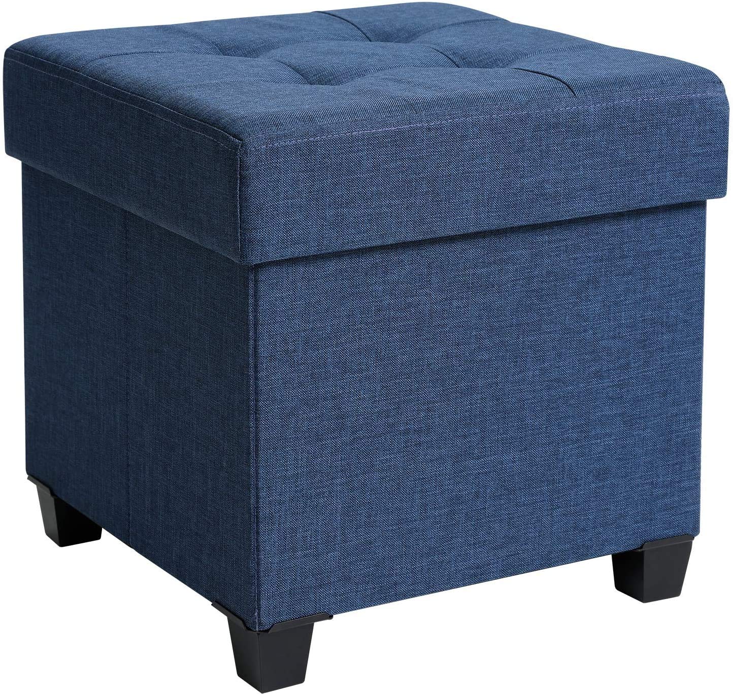 Buy SONGMICS 15 Inches Cube Storage Ottoman, Bedroom Bench with Storage