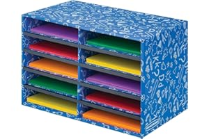 Bankers Box Classroom 10 Compartment Literature Sorter, Single (3384201)