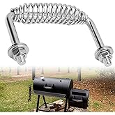 FENXDN 5-3/8" Spring Handle with 1/2" Seet Rod for BBQ Grills, Wood Stoves | Sturdy and Heavy Duty, Bolt on, Includes Hardware