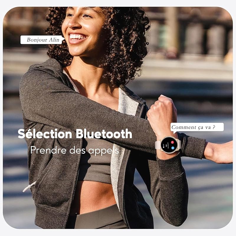 Montre Connectée Femme Homme avec Appel Bluetooth, Smartwatch Ronde 1,38" avec 147+ Modes Sportifs, Cardiofréquencemètre, Sommeil, IP68 Étanchéite, Compatible avec Android iOS