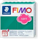 Staedtler 8020-56 Fimo Soft Oven-Hardening Polymer Modelling Clay Emerald 57g