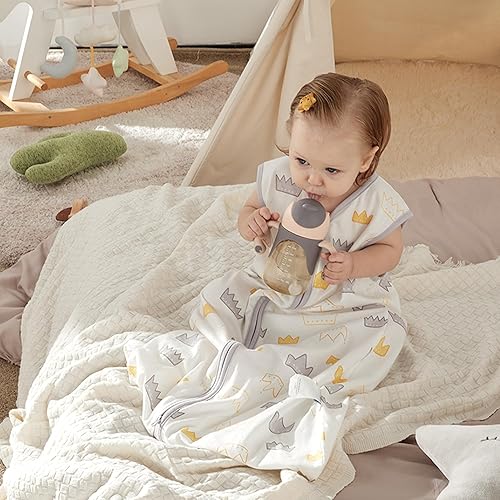 TILLYOU Pack Baby Sleep Sack 12-18 Months 100% Cotton Wearable
