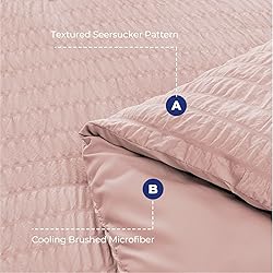 HYMOKEGE Rose Gold Full Size Comforter Sets