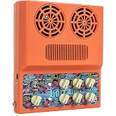 Caline 20W Electric Guitar Amp Rechargeable Mini Amplifer Combo for Desktop Practice with Distortion, Delay, Aux in and Headphone Jack, CA-100 G