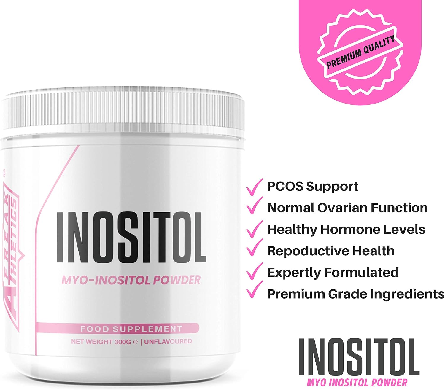 Freak Athletics Inositol (Myo-Inositol) Powder 300g, White, 300 g (Pack of 1) - Image 5
