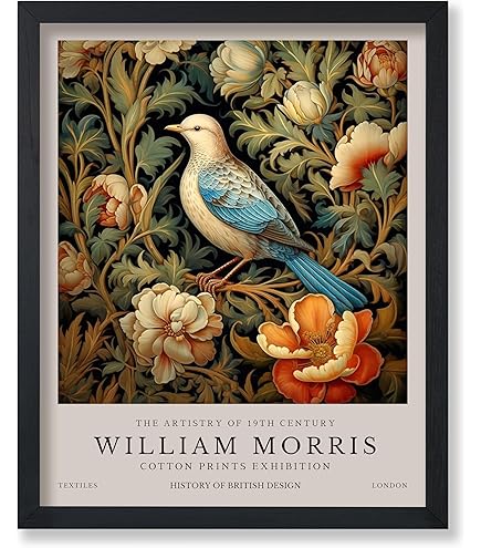 William Morris Dragonfly Print, William Morris Exhibition Print William Morris Dragonfly Print, William Morris Exhibition Print