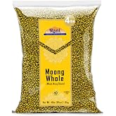 Rani Moong Whole (Ideal for cooking &amp; sprouting, Whole Mung Beans with skin) Lentils Indian 64oz (4lbs) 1.81kg Bulk ~ All Natural | Gluten Friendly | Non-GMO | Kosher | Vegan | Indian Origin